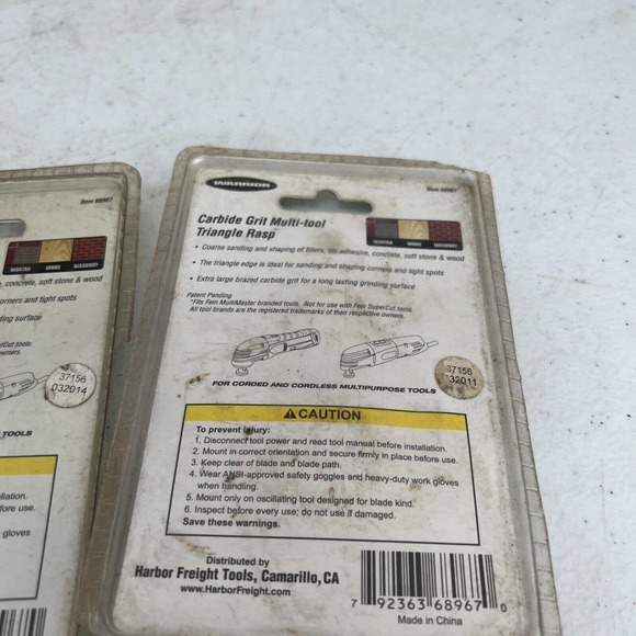 Warrior Carbide Grit Multi-tool Triangle Rasp Grinding Grout - Picture 9 of 10